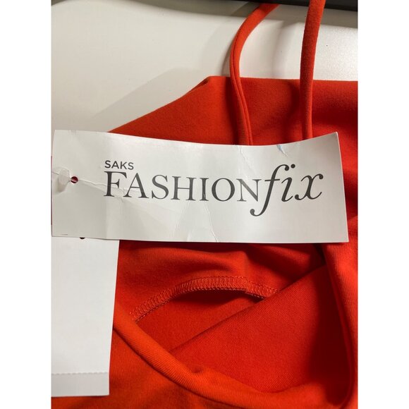 Susana Monaco Orange Mini Ruffle Dress Womens Size XS - Picture 6 of 8